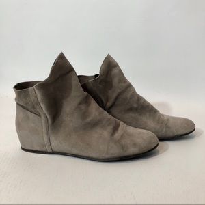Stuart Weitzman Suede Sprite Wedge Bootie